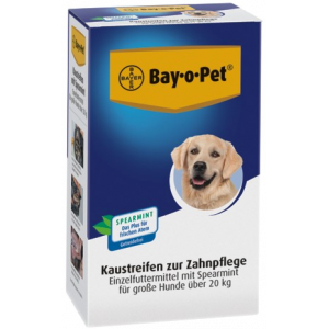 BAY O PET Zahnpfl.Kaustreif.Spearmint f.gr.Hunde
