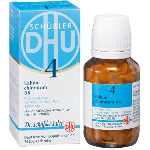 BIOCHEMIE DHU 4 Kalium chloratum D 6 Tabletten