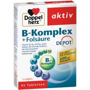 DOPPELHERZ B-Komplex+Folsäure Tabletten