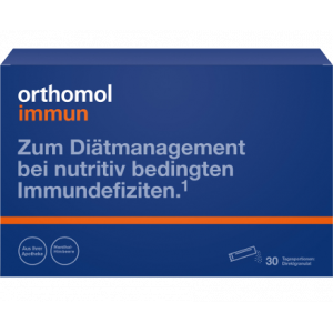 ORTHOMOL Immun Direktgranulat Himbeer/Menthol