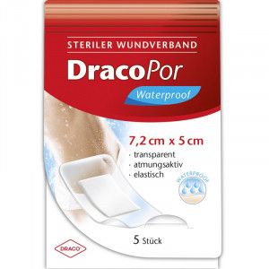 DRACOPOR waterproof Wundverband 3,8x3,8 cm steril