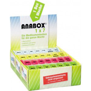 ANABOX 1x7 bunt Deckel klar