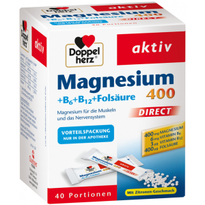 DOPPELHERZ Magnesium+B Vitamine DIRECT Pellets