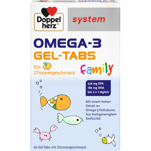 DOPPELHERZ Omega-3 Gel-Tabs family system