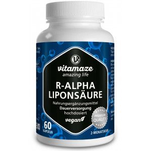 R-ALPHA-LIPONSÄURE 200 mg hochdosiert vegan Kaps.