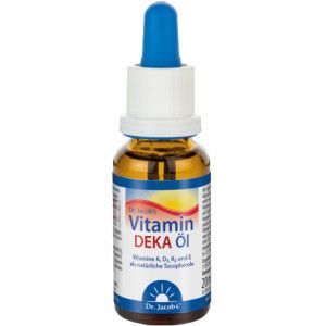 VITAMIN DEKA Öl D3+K2+A+E.Dr.Jacob's Tropf.z.Einn.