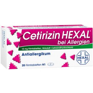 CETIRIZIN HEXAL Filmtabletten bei Allergien