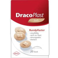 DRACOPLAST Soft Pflaster 2,2 cm rund hautf.